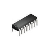 74HC163 IC - a black, rectangular integrated circuit component with sixteen metallic pins arranged in two parallel rows.