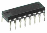 74HC164 IC - shown as a black, rectangular integrated circuit with eight metal pins extending from each of its two long sides.