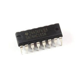 74HC165 Parallel To Serial 8 Bit Shift Register IC - a black 16-pin dual in-line package with SN74HC165N printed on the top surface.
