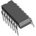 74HC74 7474 IC Dual D-type Flip-flop IC - a grey, rectangular dual in-line package integrated circuit with fourteen metal pins and a semi-circular notch.