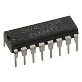 74LS158 Quad 2-input Multiplexer IC - a black 16-pin dual in-line package integrated circuit with SN74LS158N and KB412 printed on the top surface.