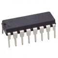 74LS189 64 Bit RAM With 3 State Output IC 74189 74HC189 - a black, rectangular electronic component with eight silver metal pins visible on one side of its dual in-line package.