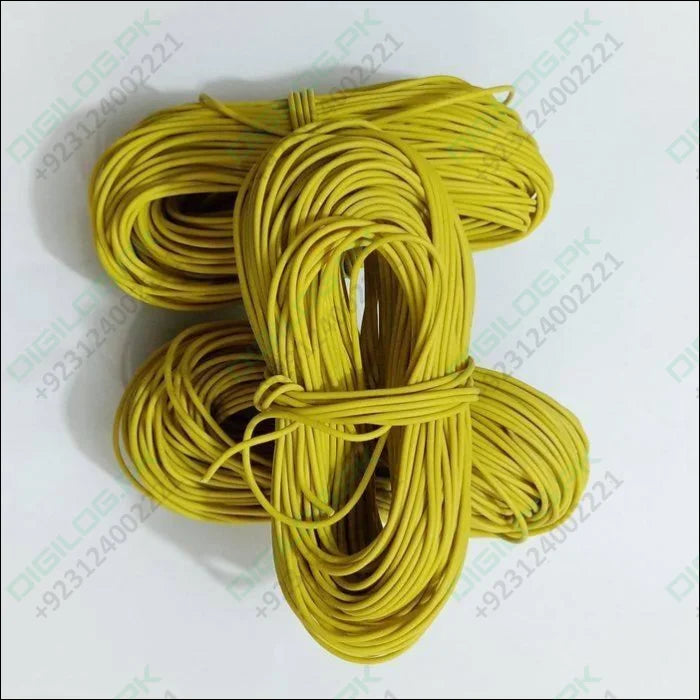 Yellow Wire 1meter Insulation Electronic Pcb Wrapping