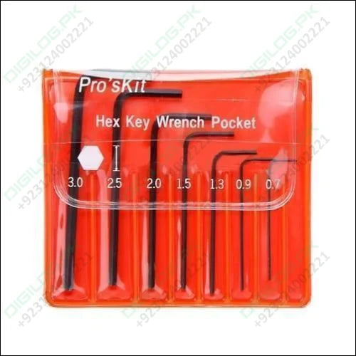 Miniature l Key Wrench Screwdriver Kit Hex Set Allen 7pcs