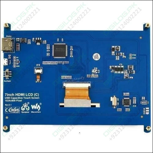 7 Inch Hdmi Capacitive Touch Lcd Screen For Raspberry