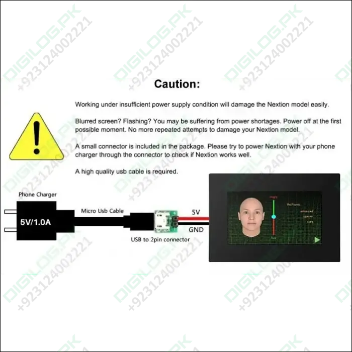 7 Inch Tjc Tft Hmi Lcd Touchscreen-Digilog.pk