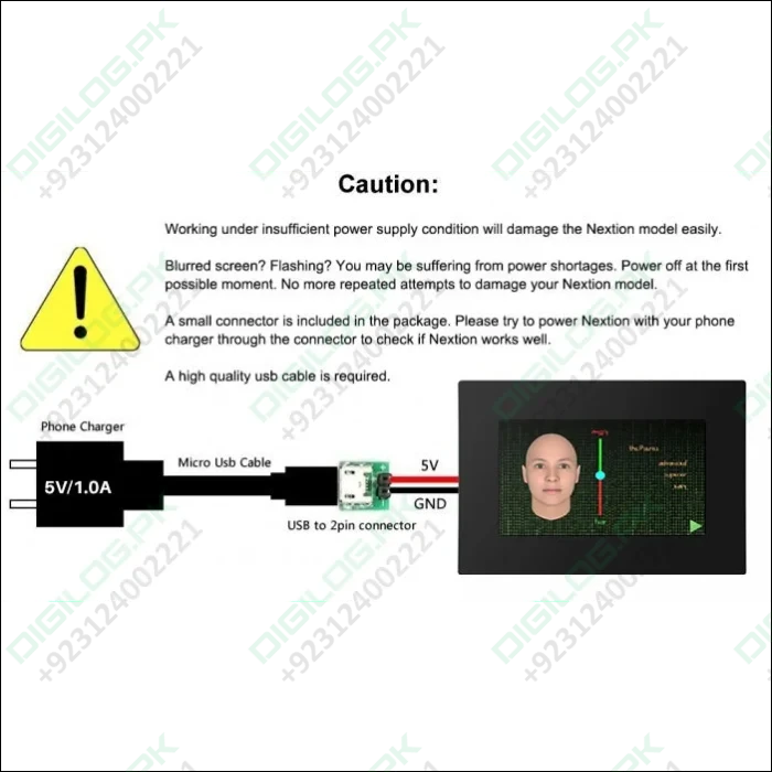 7 Inch Tjc Tft Hmi Lcd Touchscreen-Digilog.pk - TJC HMI LCD