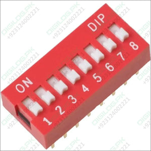 8-Position DIP Switch – Slide Type PCB Mount 8-Bit Manual Address Switch - DIP Switch
