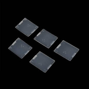 8 Grid Electronic Component Organizer Storage Box Tool Case F-141 - five individual translucent plastic square lids with hinge clips.