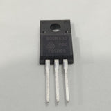 800R450 Power MOSFET N-channel - a black three-pin electronic component with 800R450, PDG, and FQSDG5 printed on its surface.