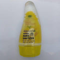 80ML Instant Liquid Soap Hand Sanitizer - a yellow, translucent, teardrop-shaped squeeze bottle with a yellow cap and antibacterial label.