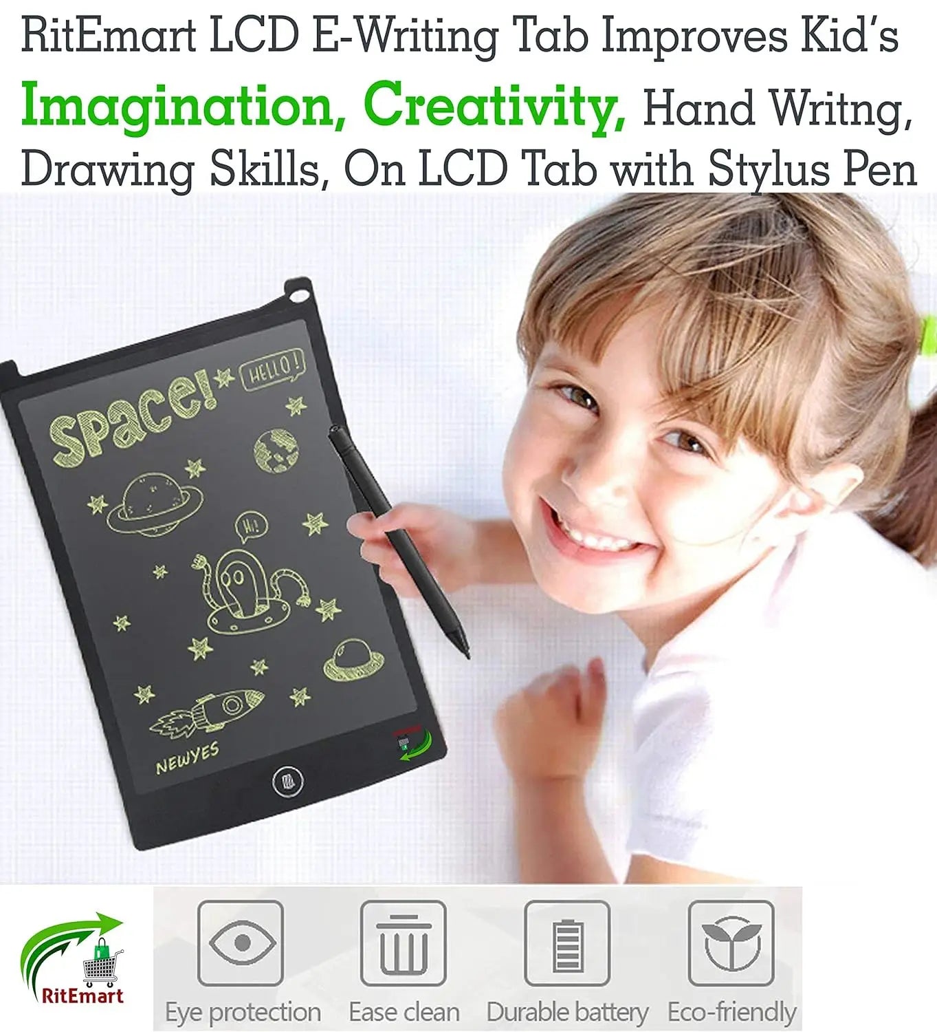 Lcd Writing Tablet Hsd1200 12 Inch Paperless Student Family