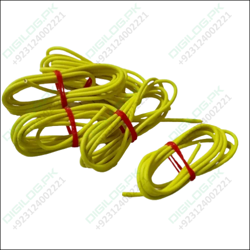 Yellow 1m Solderable Wire Hard Wires For Wiring Jumper Cable