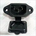 3 Pin Male Computer Socket AC Socket With Closing Window