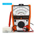 88B Analog Multimeter - orange analog multimeter with large needle scale and test leads