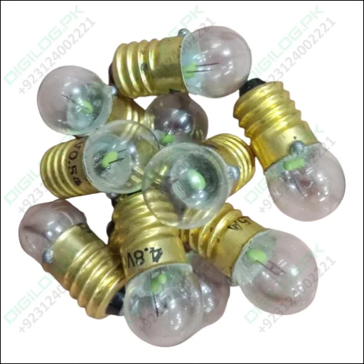 Lahore only 4.8V 0.5A E10 Mini Bulb - Miniature Round Small Light Bulb for Student Experiments