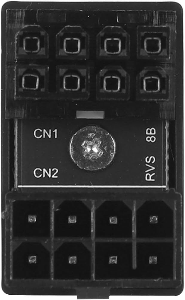 8-Pin PCIe 90° Angle Adapter Female to Male GPU Power Connector