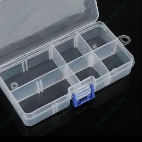 8 Grid Electronic Component Organizer Storage Box Tool Case