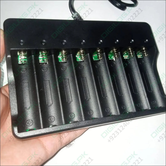 8 Slot 18650 Charger Li Ion Battery 220v Input