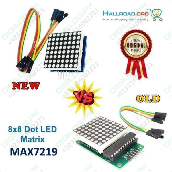 8x8 Dot Led Matrix Mcu Control Display Module Max7219