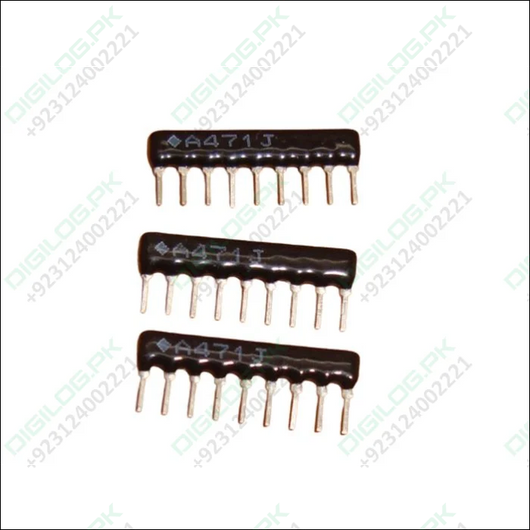 SIL 470R Resistor Pack 7 9 pin 470 Ω