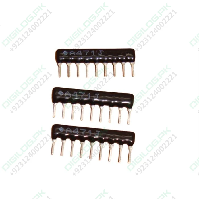 SIL 470R Resistor Pack 7 9 pin 470 Ω