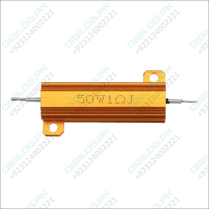 1R 50w Watt Load Resistor Aluminum Wire Wound Golden in Pakistan