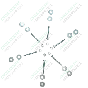 3mm x 15mm M3 Long Slotted Machine Screws Plus Nut & Washer