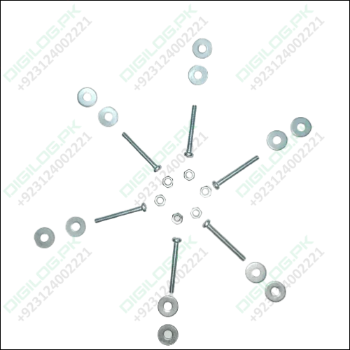 3mm x 15mm M3 Long Slotted Machine Screws Plus Nut & Washer