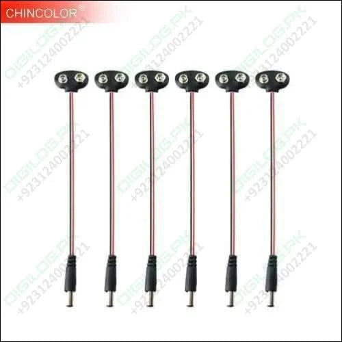 9v Battery Snap Connector To Dc Male Power Adapter Cable