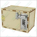 UnAssembled 3D Kids Wooden Lockbox Kit DIY Wooden