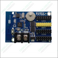 Blue circuit board with components for Hd-w3 Wi-Fi LED scrolling display controller in Pakistan