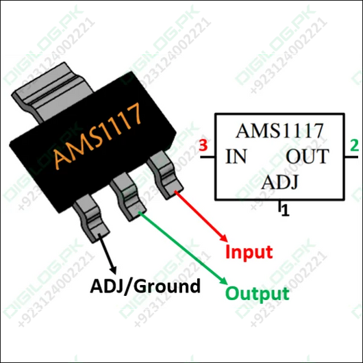 Ams1117 1.5v Voltage Regulator In Pakistan