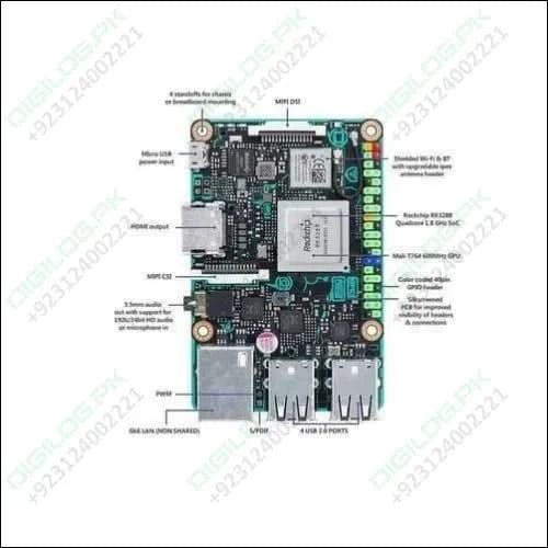 Asus Sbc 2gb Tinker Board Motherboard Soc 1.8ghz Quad Core