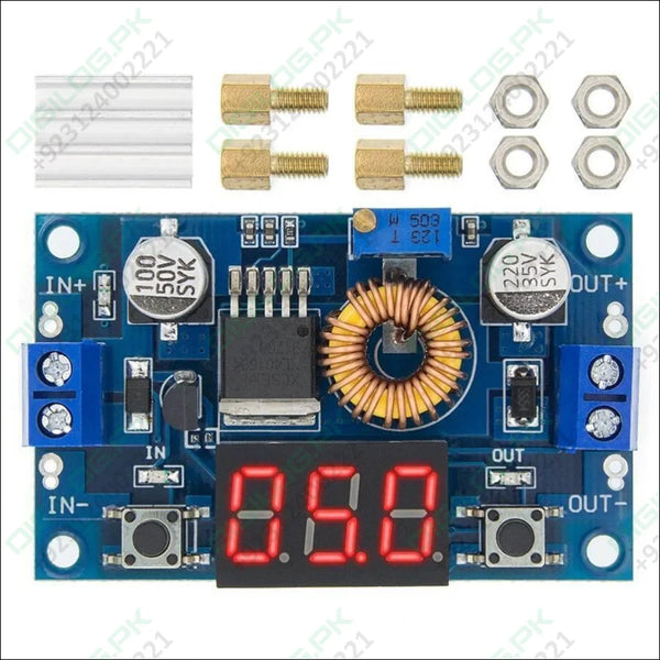 Adjustable Step Down Power Supply Module With Voltmeter