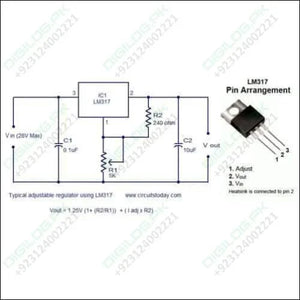 Adjustable Voltage Regulator Lm317
