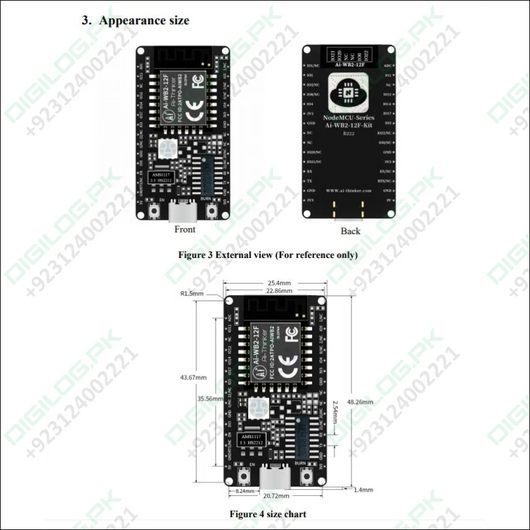 Ai - thinker Wifi + bluetooth 5.0 Module Ai - wb2 - 12f