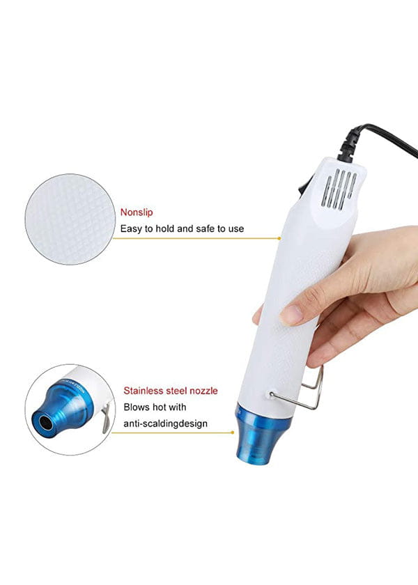 Compact 300w Mini Heat Gun - Portable Handheld Hot Air Tool