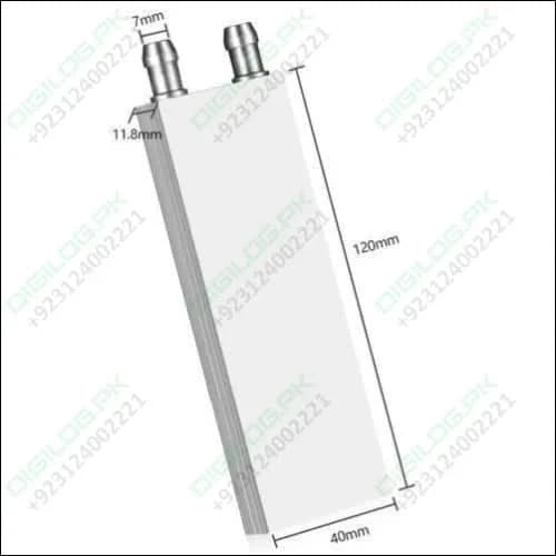 Aluminium Water Cooling Block 40mm x 120mm For Liquid