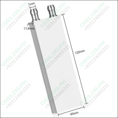 Aluminium Water Cooling Block 40mm x 120mm For Liquid