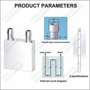 Aluminium Water Cooling Block 40mm x For Liquid Cooler Heat