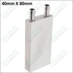 40mm x 80mm Aluminium Water Cooling Block For Liquid Cooler