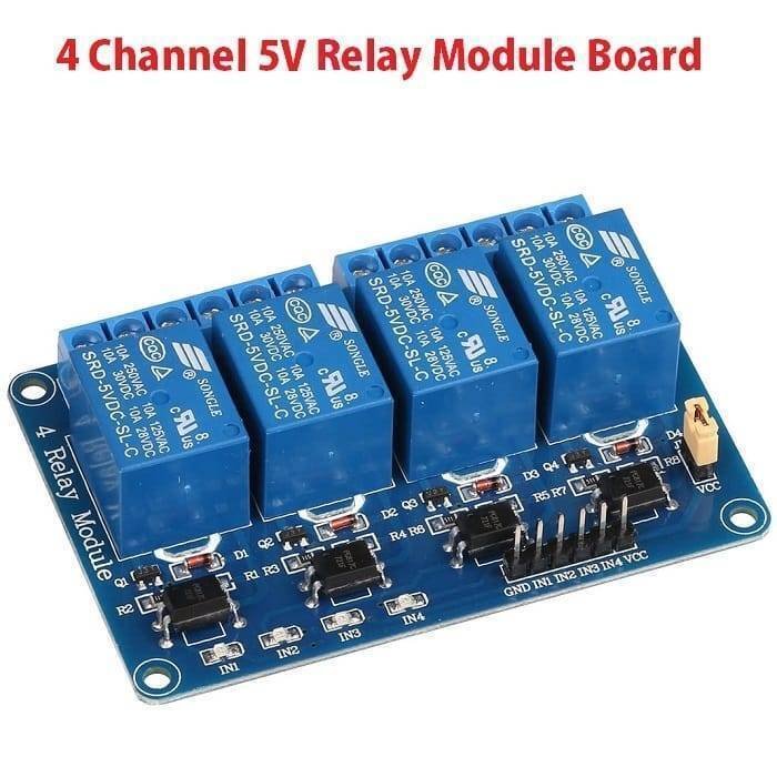 Arduino 4 Channel Relay Module Board In Pakistan - Digilog.pk