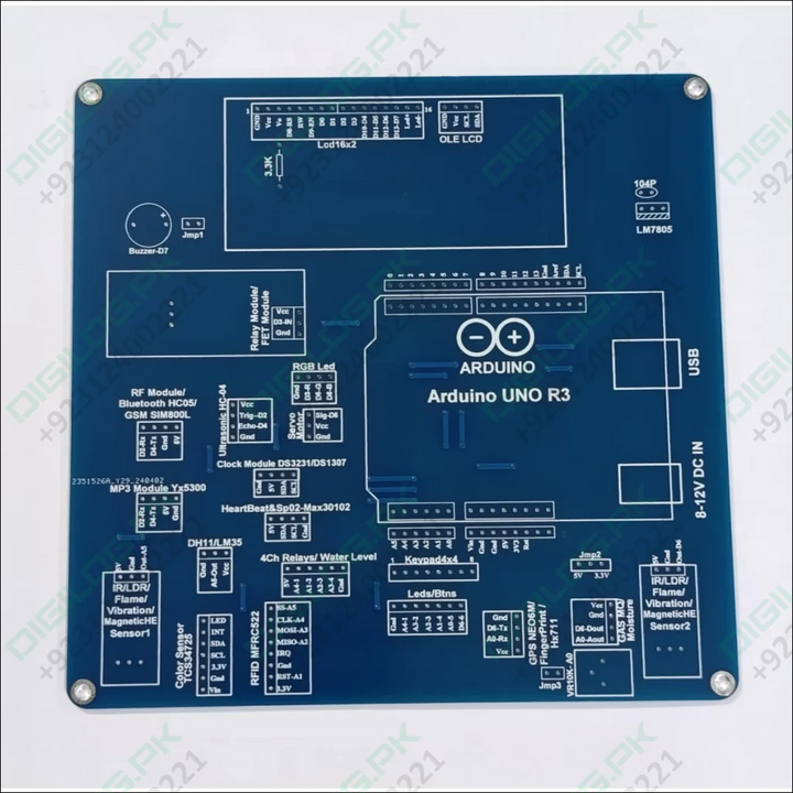 Arduino UNO R3 Training Development Board – Ultimate Sensor Learning Kit