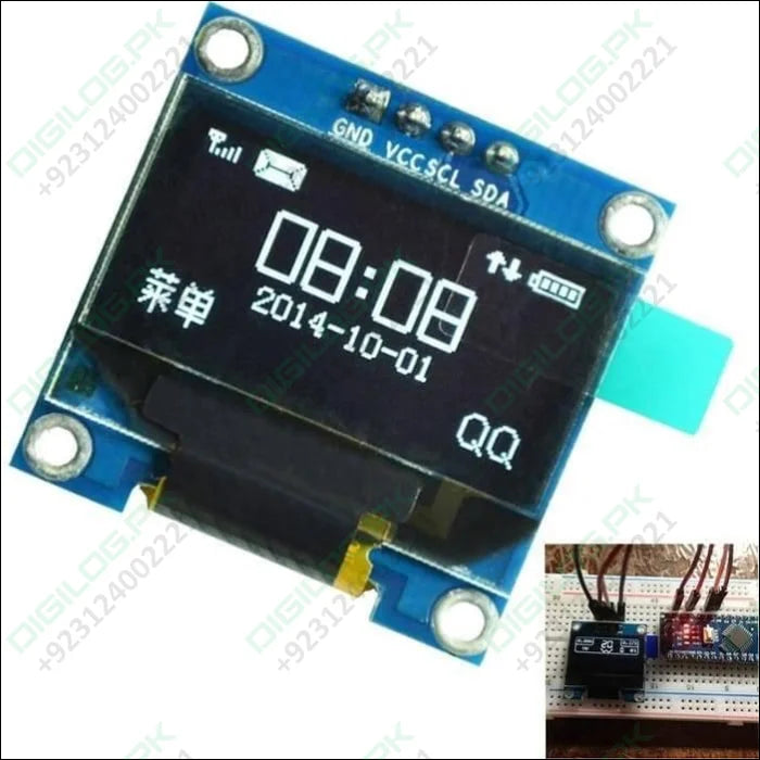 Arduino 0.96 Inch OLED Display Module 128x64 I2C SSD 1306