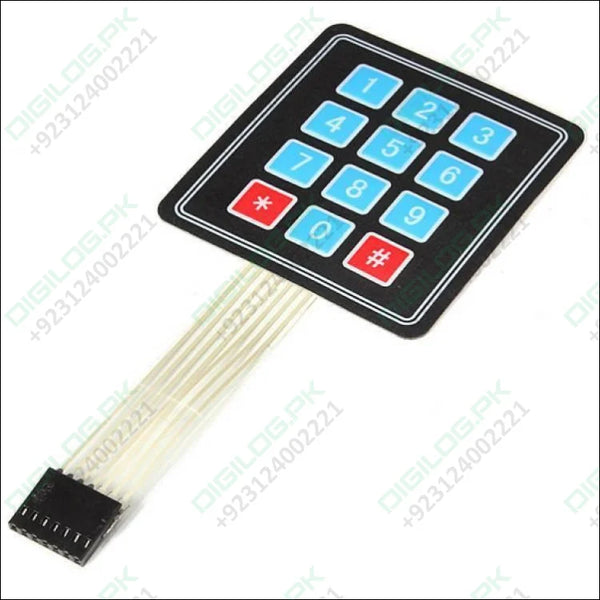 Arduino 3x4 Keypad 4×3 Matrix 12 Keys Membrane Switch