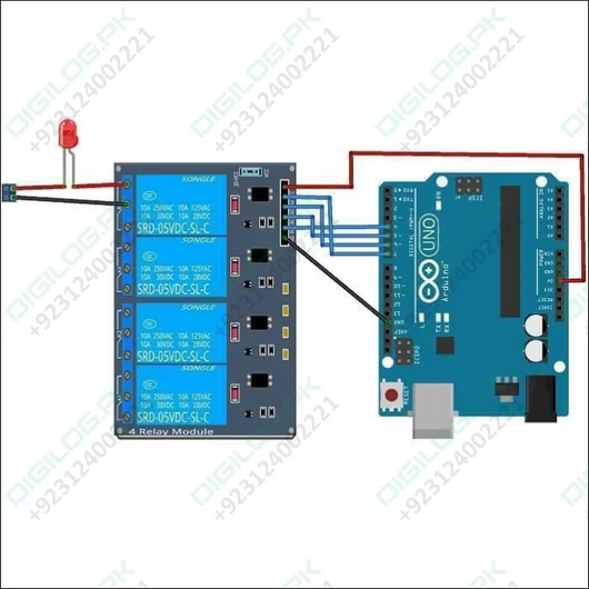 Arduino 4 Channel Relay Module Board