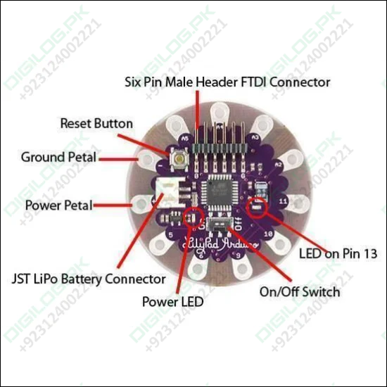 Arduino Lilypad 328 Main Board Atmega328p Atmega328 16m