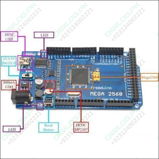 Ch340 Arduino Mega 2560 With Cable In Pakistan