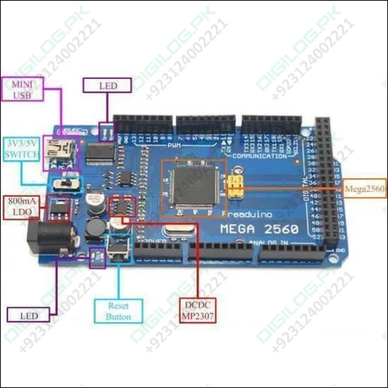 Ch340 Arduino Mega 2560 With Cable In Pakistan